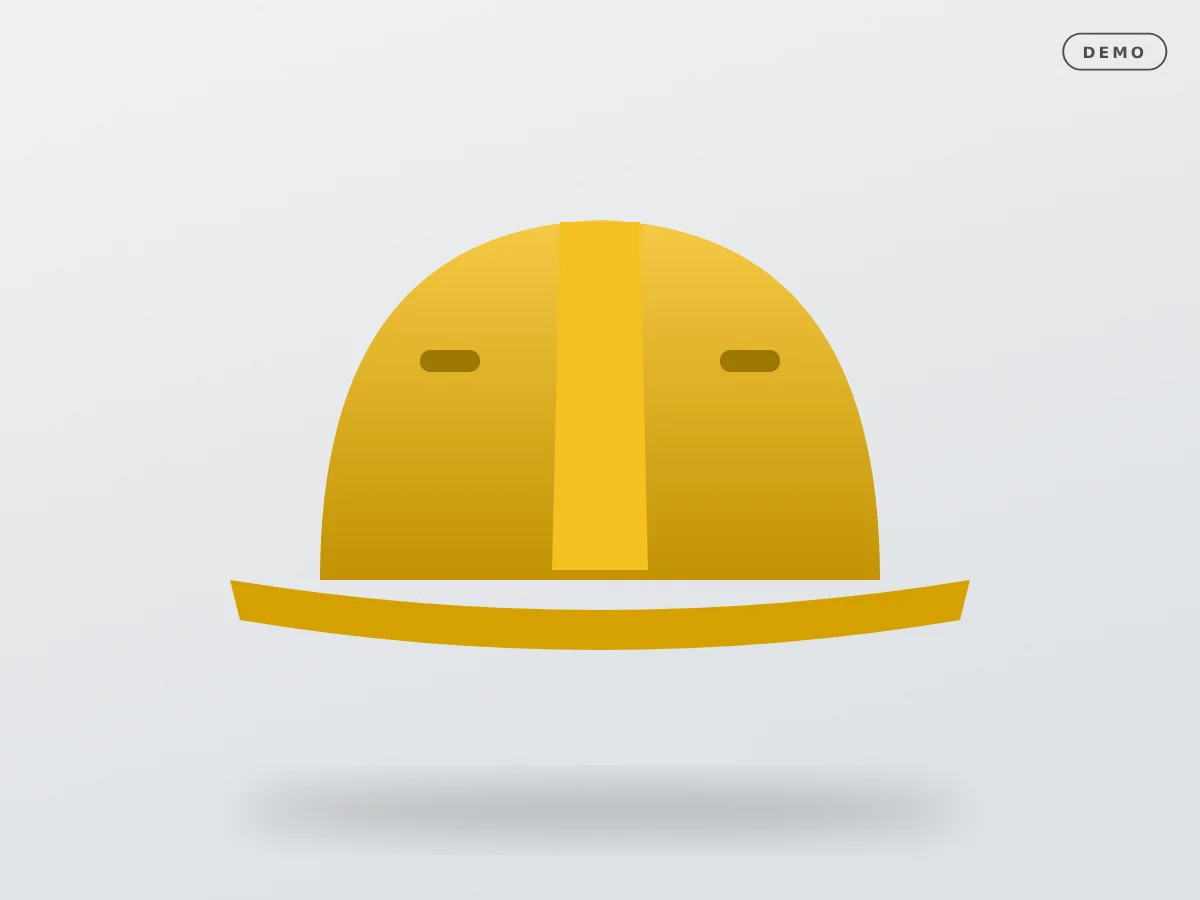 Vented Safety Helmet, yellow